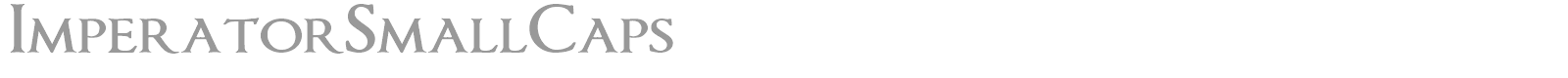 Imperator font preview